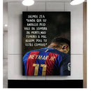 Quadros Decorativo Neymar Salmos - Coleção Futebol