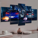 Quadros Mosaico Supra VS GTR R34 - Coleção Carros