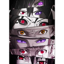 Quadro Decorativo Olhos Naruto 13x19 - Coleção Animes