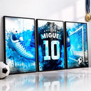 Quadros Mosaico Futebol Personalizado com Nome - Coleção Futebol