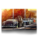 Quadro Mosaico Carros Antigos - Coleção Carros