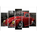 Quadros Mosaico Fusca Vermelho - Coleção Carros