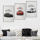 KIT 3 Quadros Porsche GT3 RS - Coleção Carros